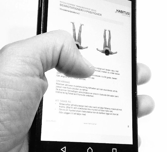 Träningsprogram på mobilen