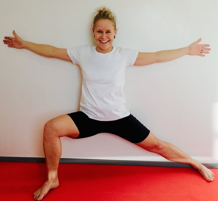 Sandra tränar